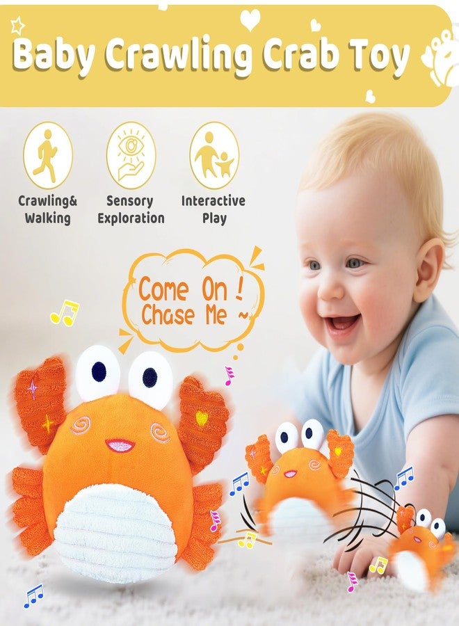 RedCrab Crawling Crab Baby Toy for 12-18 Months with 120+ Songs & Recording Feature,Musical Dancing Walking Bouncing Tummy Time Crab Toy for Infant 6-18 Months,Sensory Toys for Newborn Gifts - Image 4